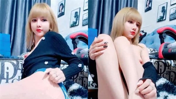 超性感黄发美女这黑丝美腿让我欲罢不能卧槽这腿也太极品了瞬间鸡儿梆硬.